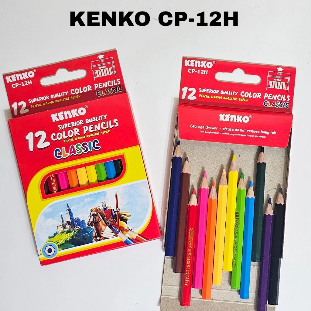PENSIL 12 WARNA KENKO KECIL